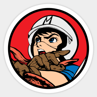 Speed Racer Retro Classic coloring Sticker